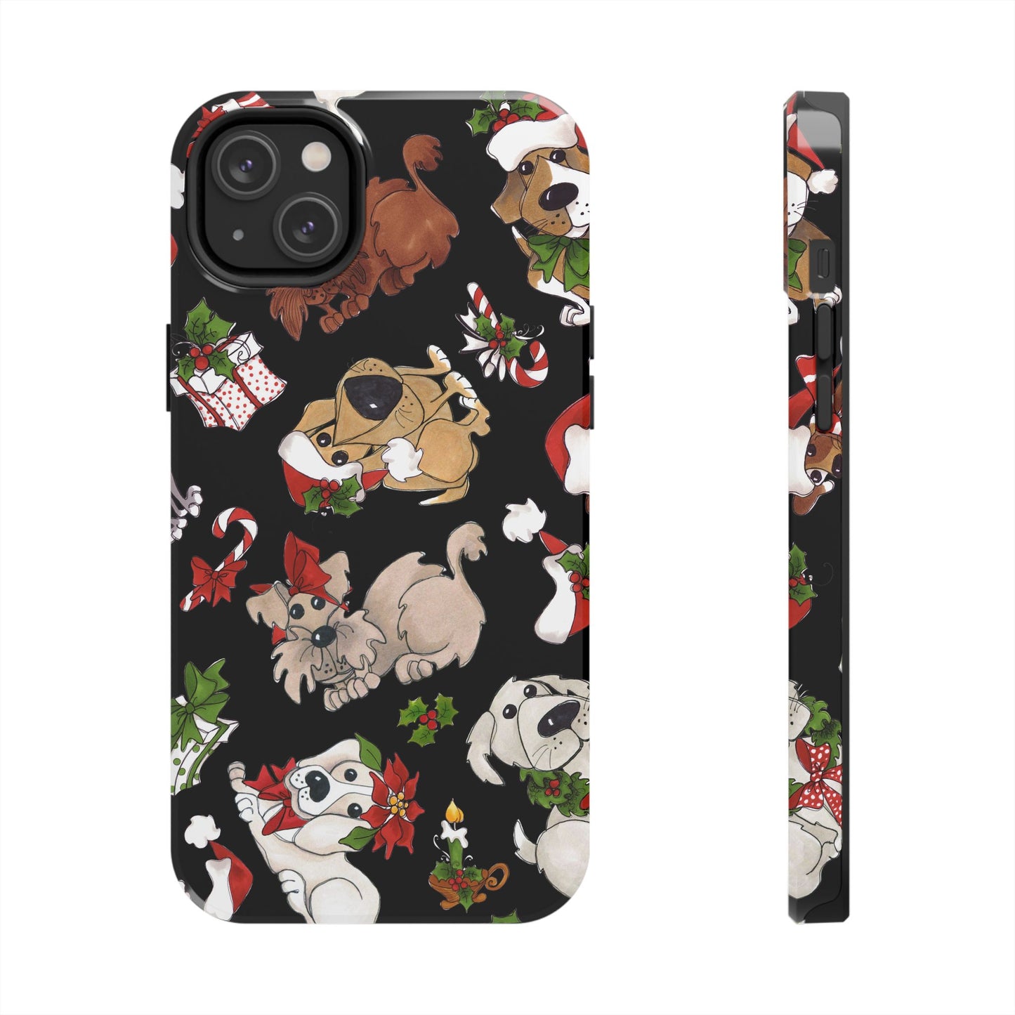 Doggie Toss Black Phone Case