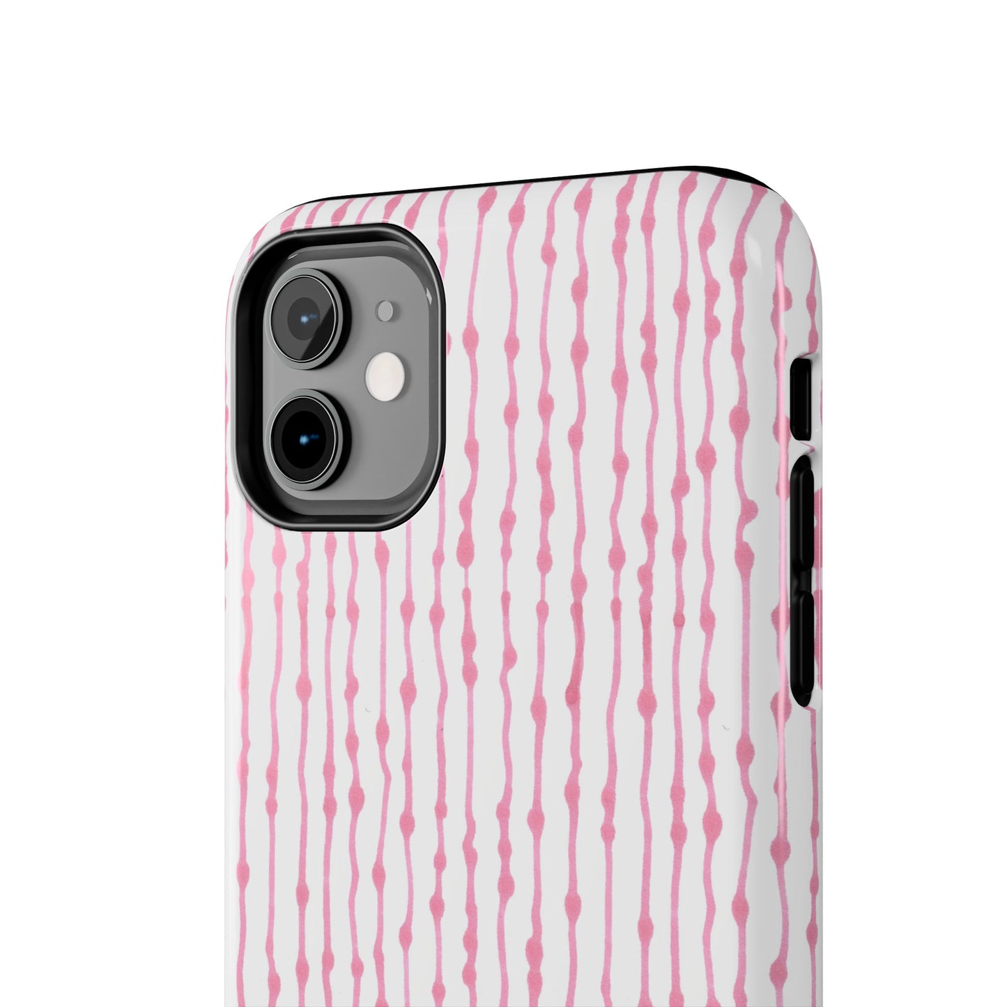 Faux Seersucker White / Pink Phone Case