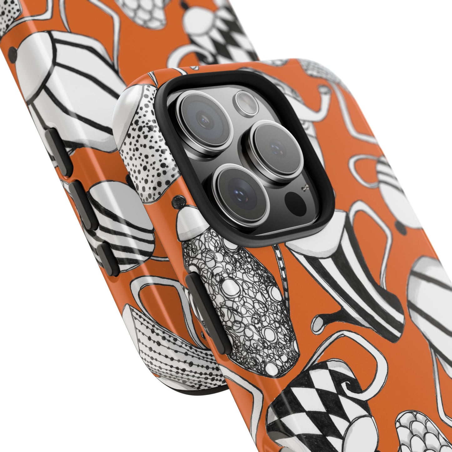 Coffee, Tea Anyone? Orange Phone Case