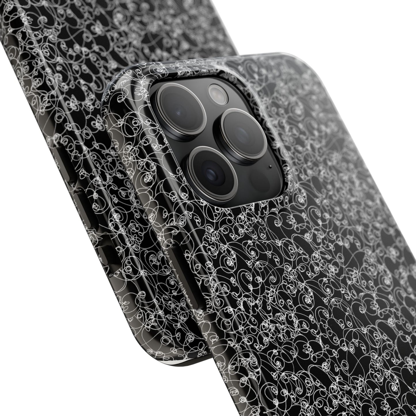 Scribble Black / White Phone Case