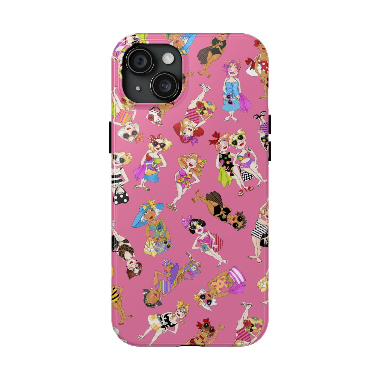 Tossed Beauties Pink Phone Case