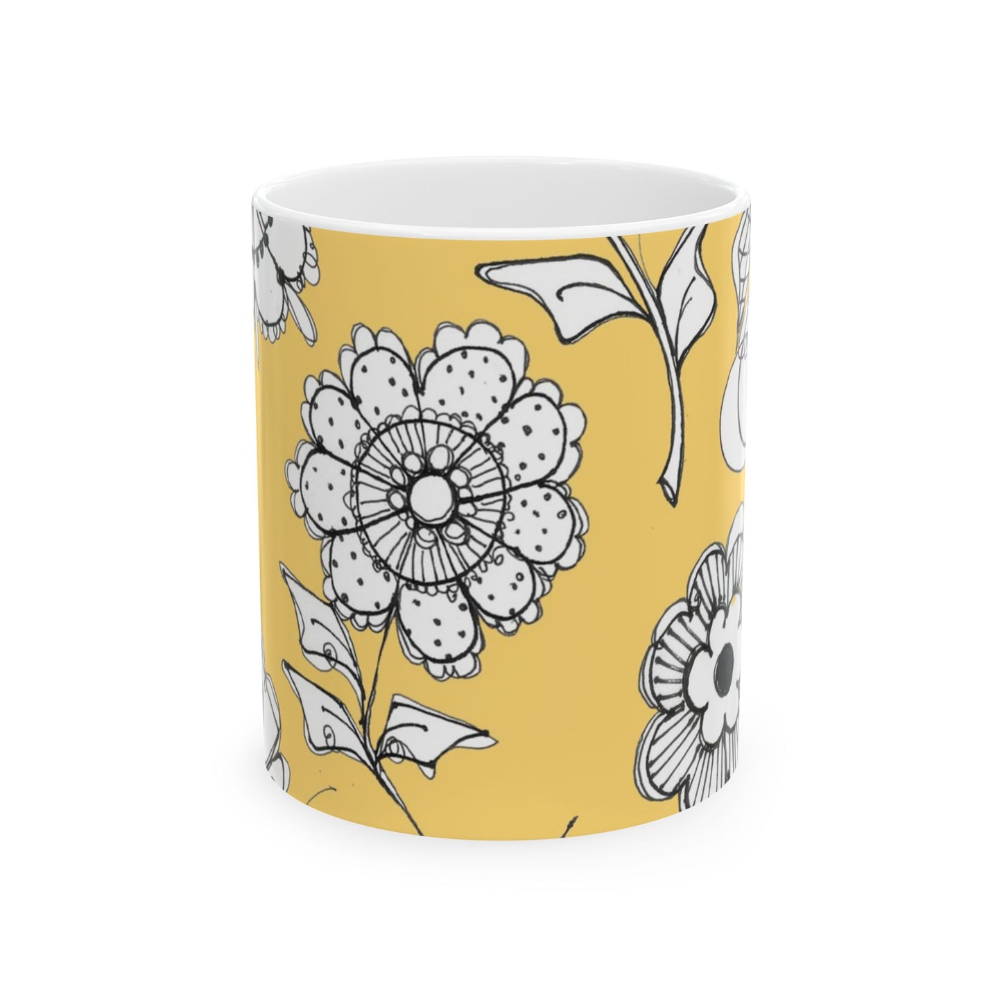 Paper Posies Yellow Cup