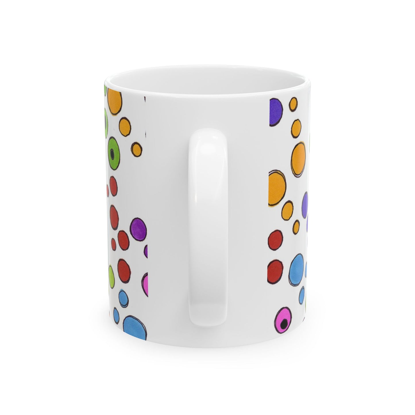Dog Dots White / Multi Cup