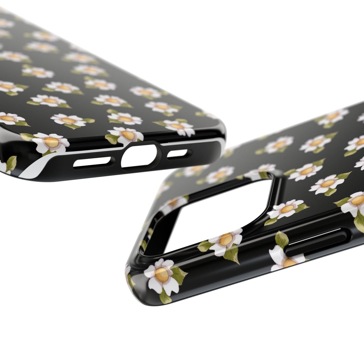 Daisies Black Phone Case