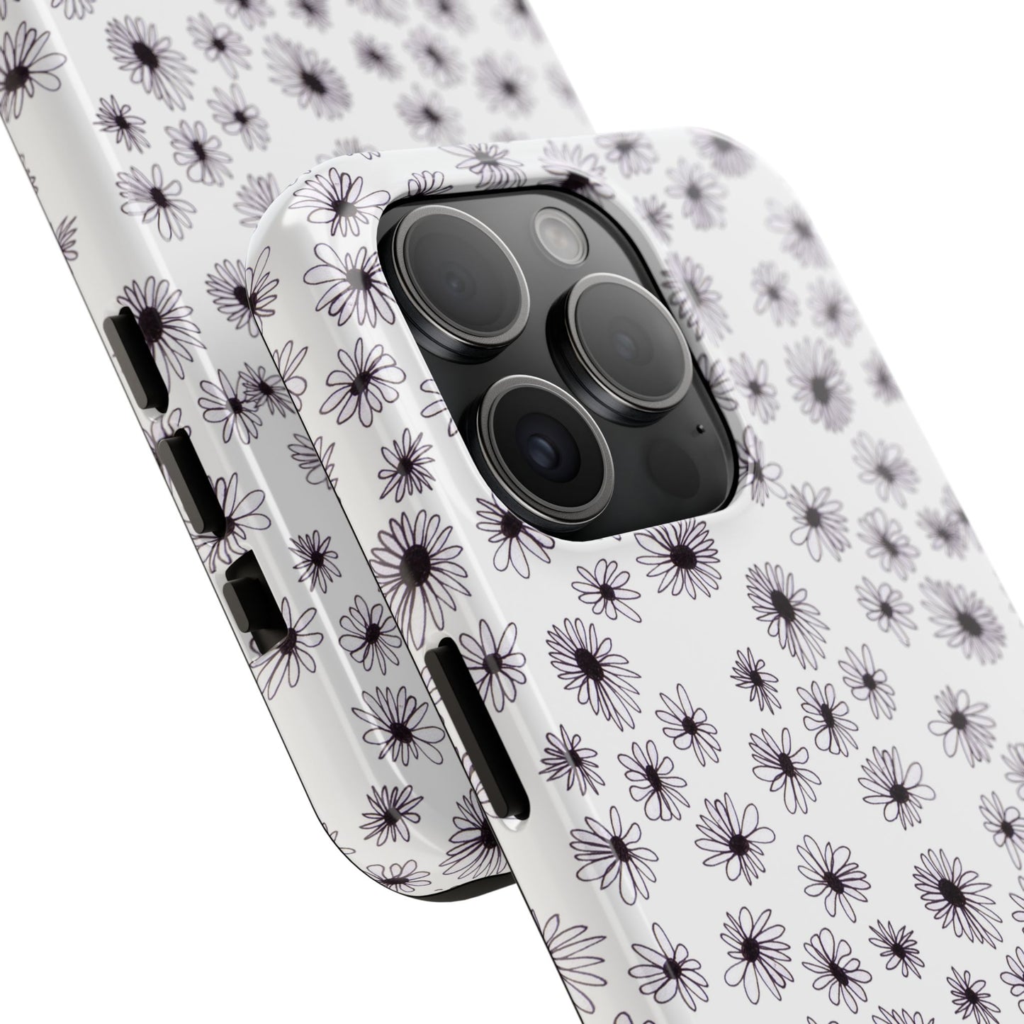 Random Daisy White / Black Phone Case