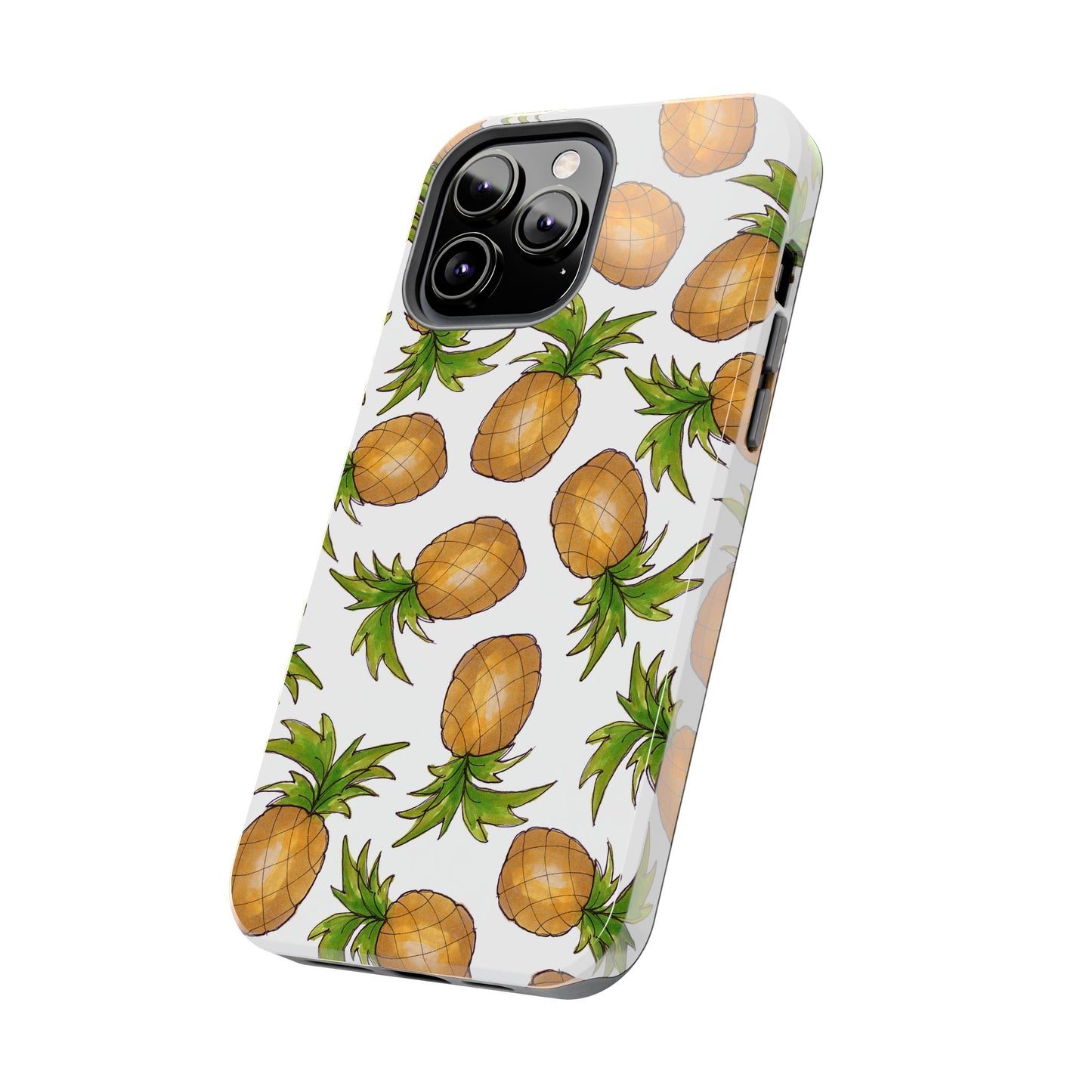 Pineapple Toss White Phone Case