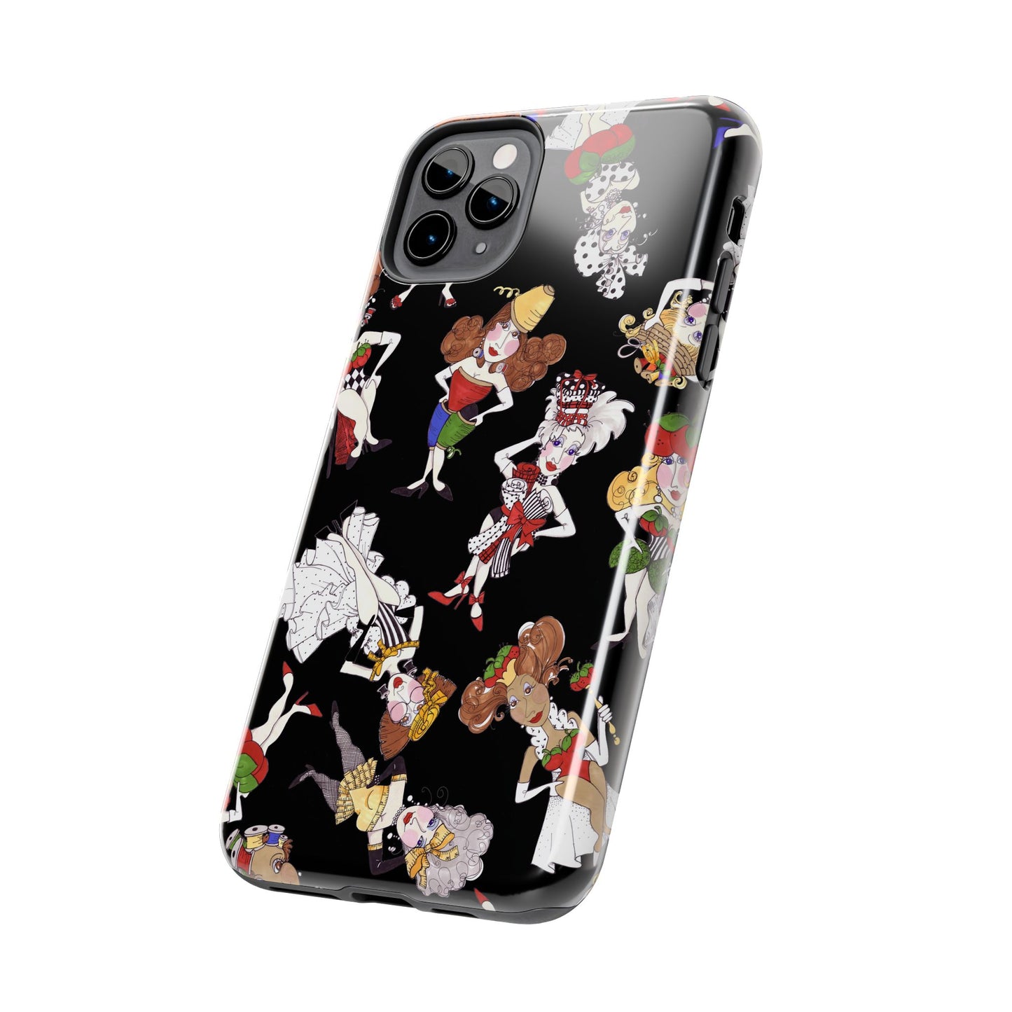 Sew Tossed Black Phone Case