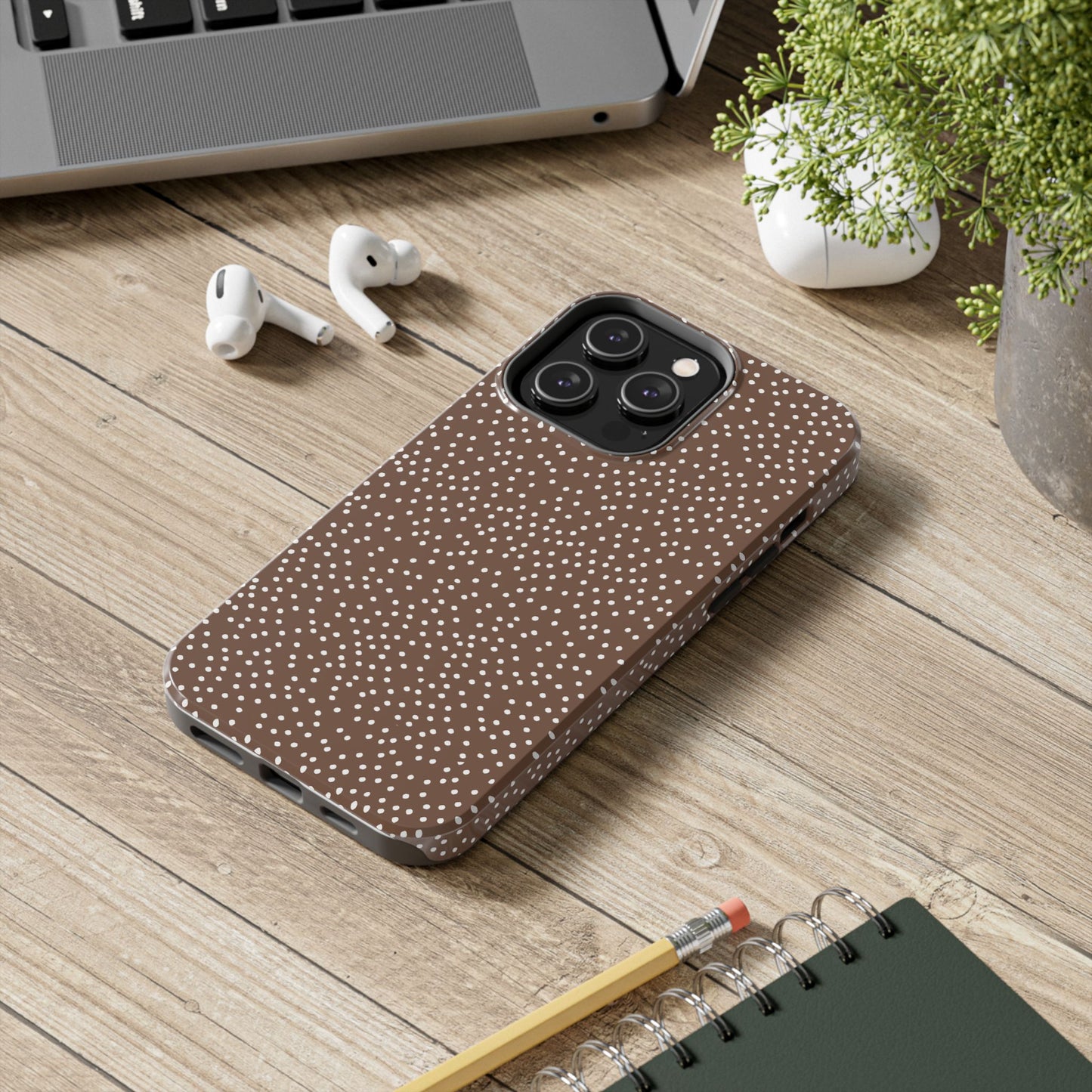 Dottible Chocolate / White Phone Case