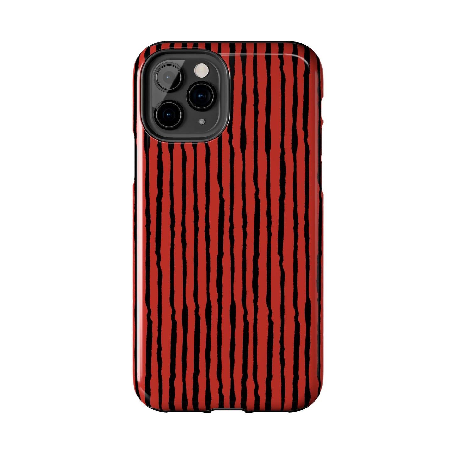 Sorta Stripe Red / Black Phone Case
