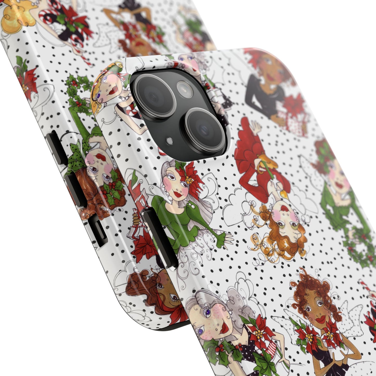 Fairy Toss White / Black Phone Case