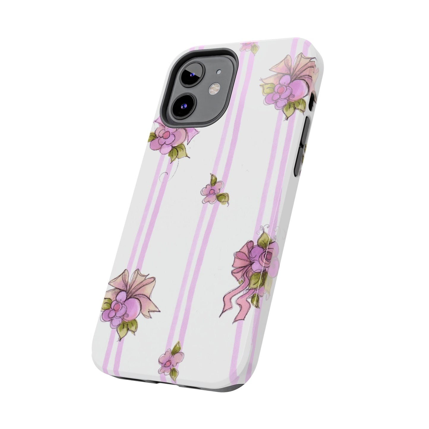 Flower Model Flower Stripe Phone Case