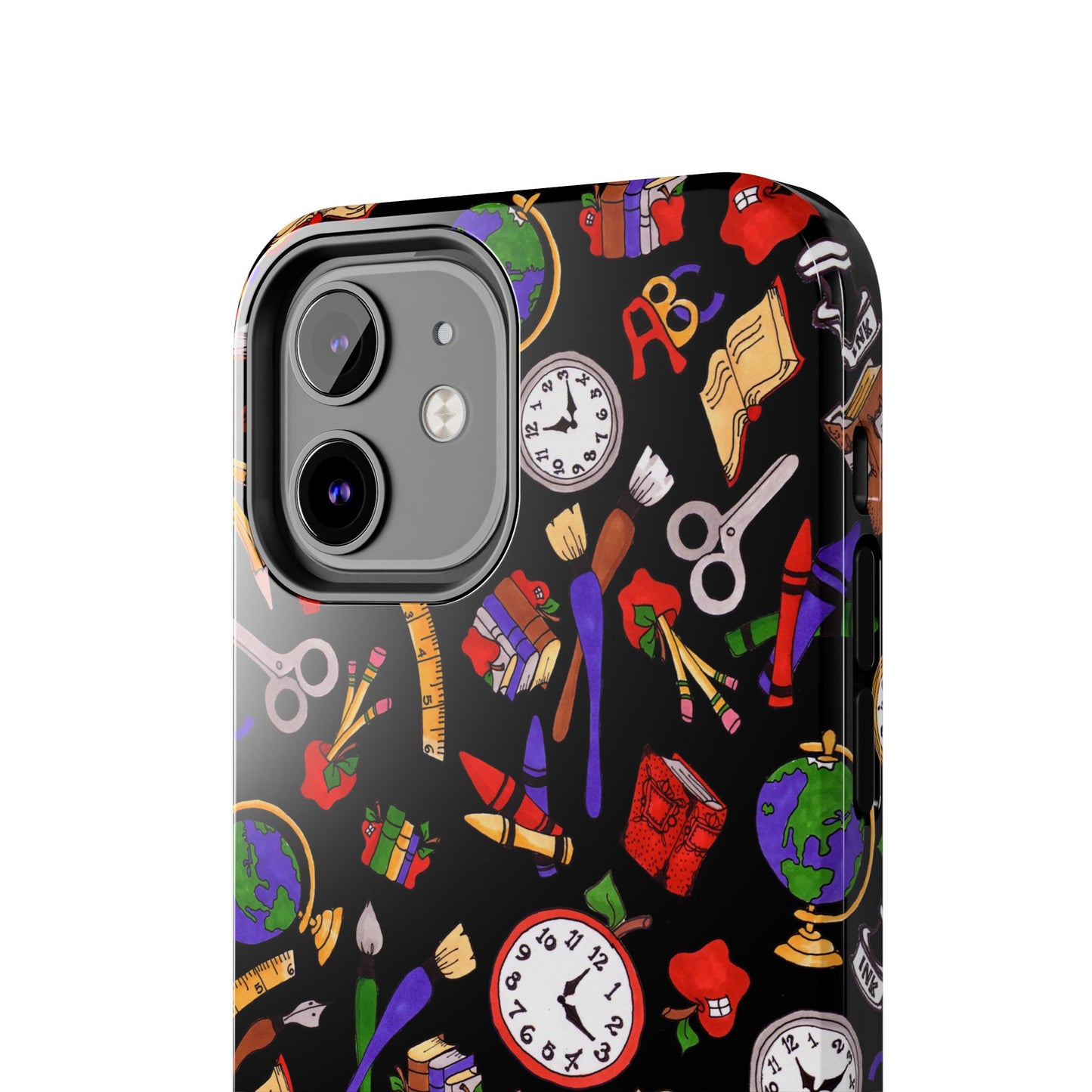 School Stuff Black Phone Case