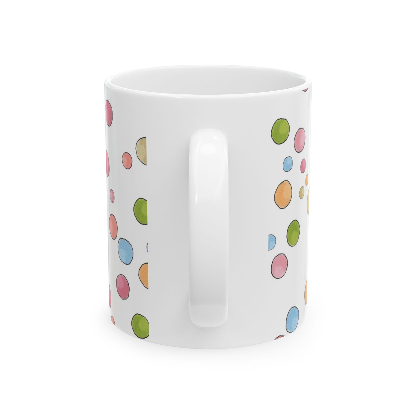 Clown Dots White Cup