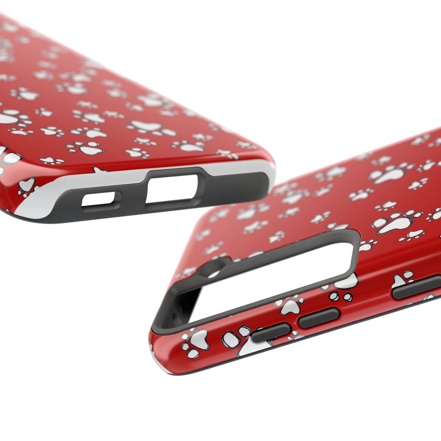 Paw Flakes Red Phone Case