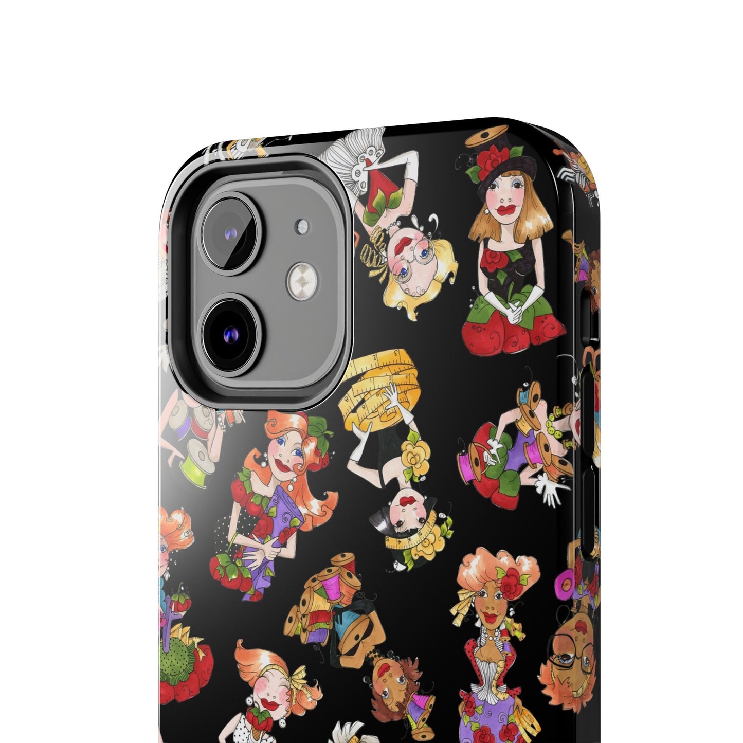 Curious Toss Black Phone Case