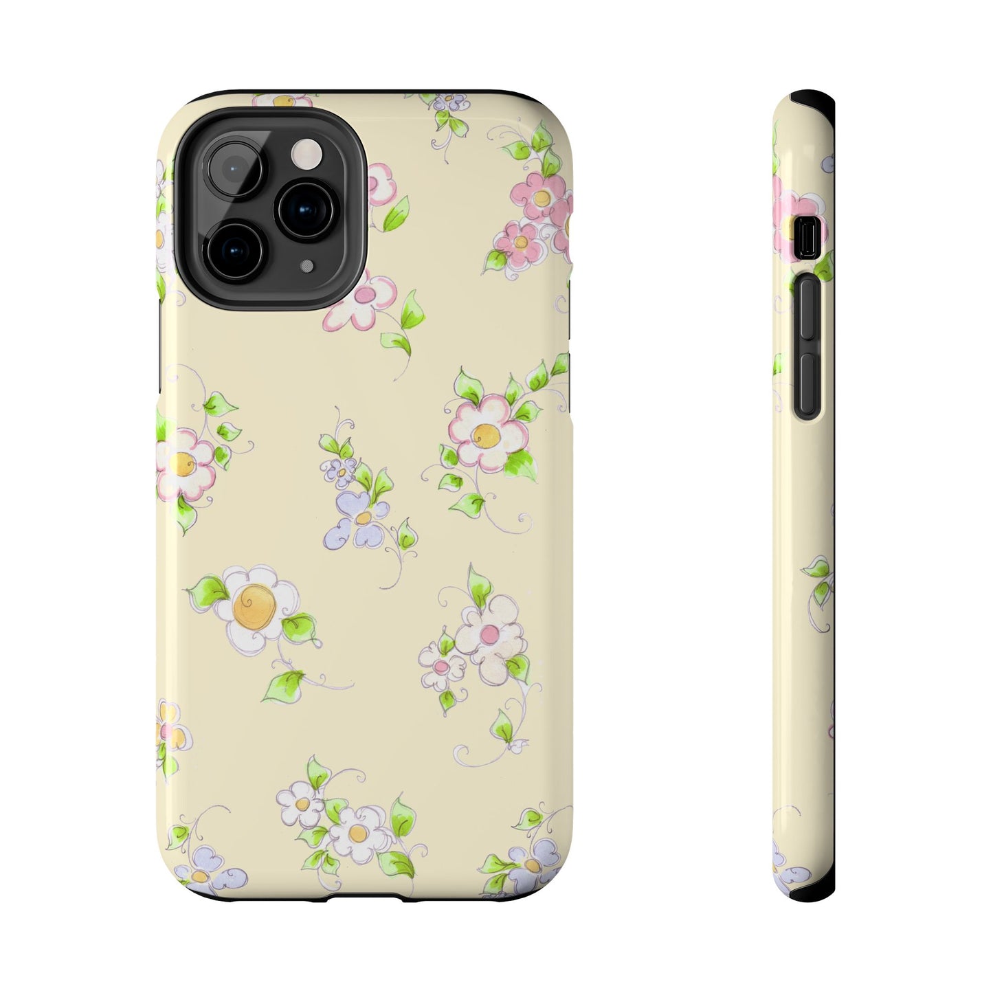 Precious Posies Yellow Phone Case