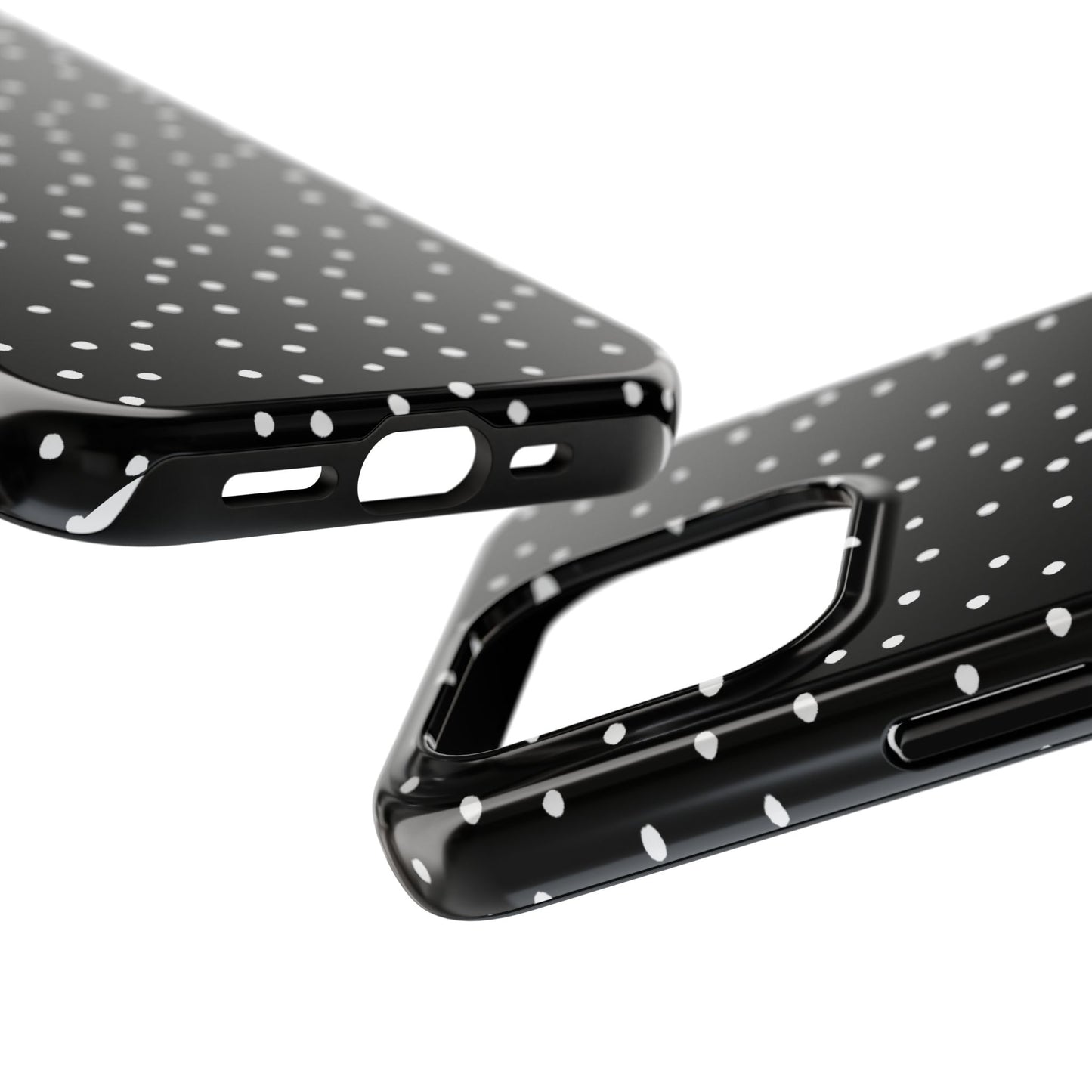 Dinky Dots Black / White Phone Case