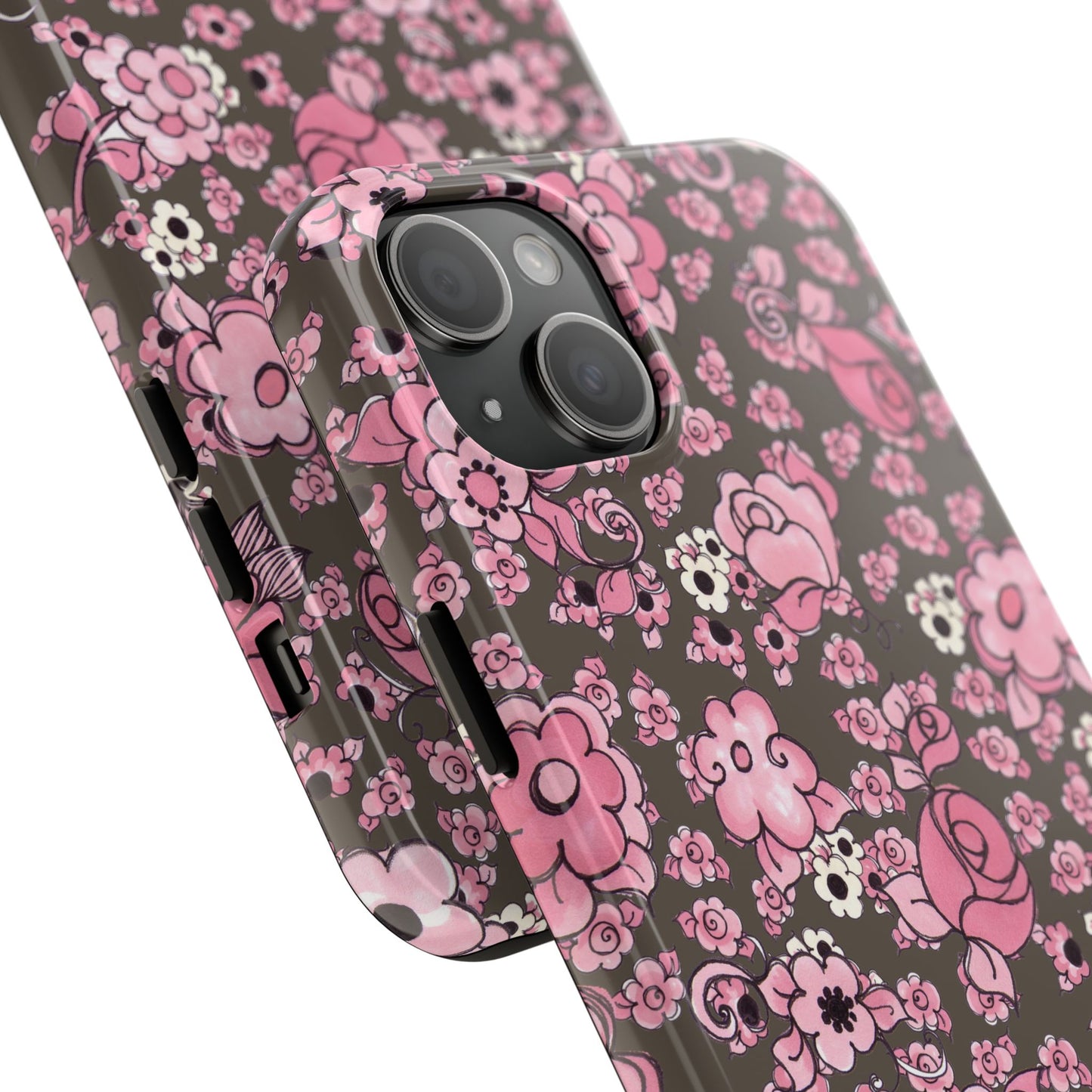 Profuse Posies Mocha Phone Case