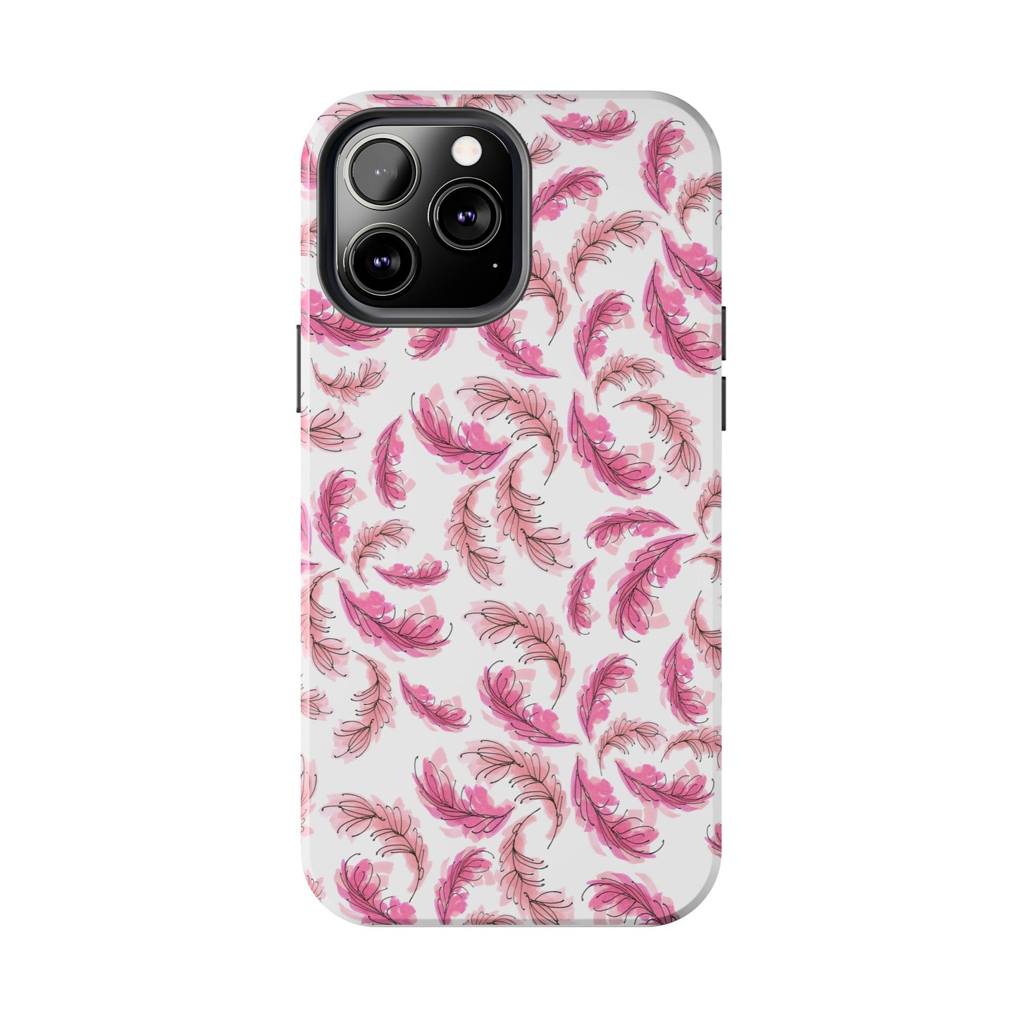Flam Feathers White Phone Case