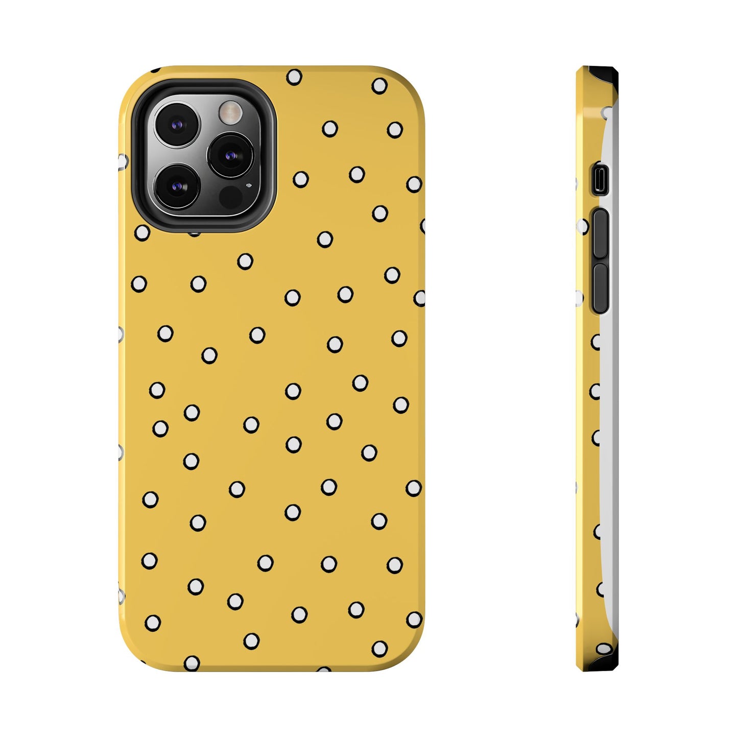 Dots Yellow / White / Black Phone Case