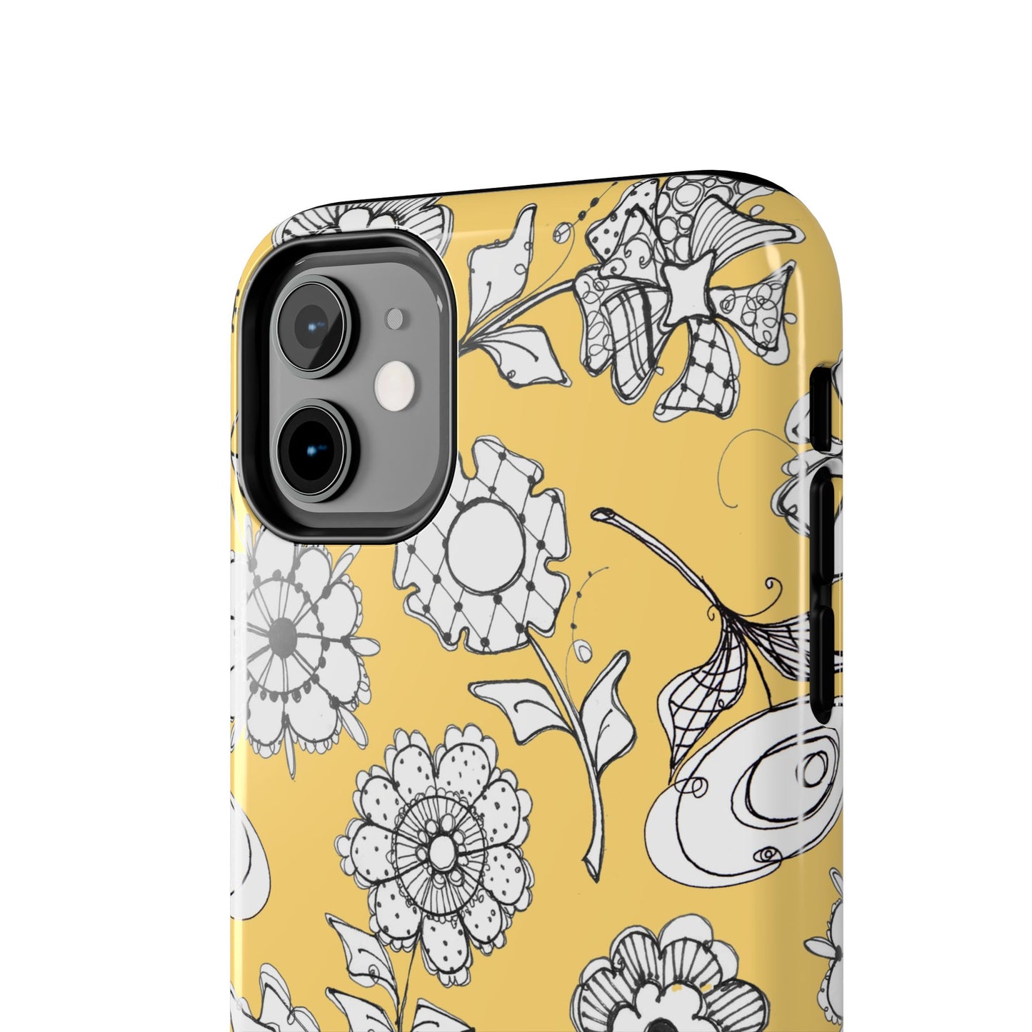Paper Posies Yellow Phone Case