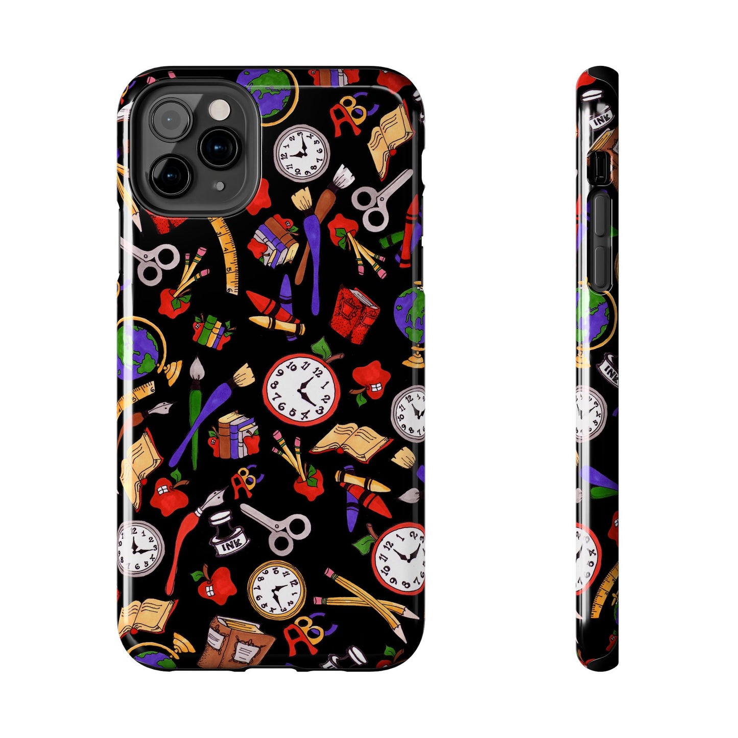 School Stuff Black Phone Case