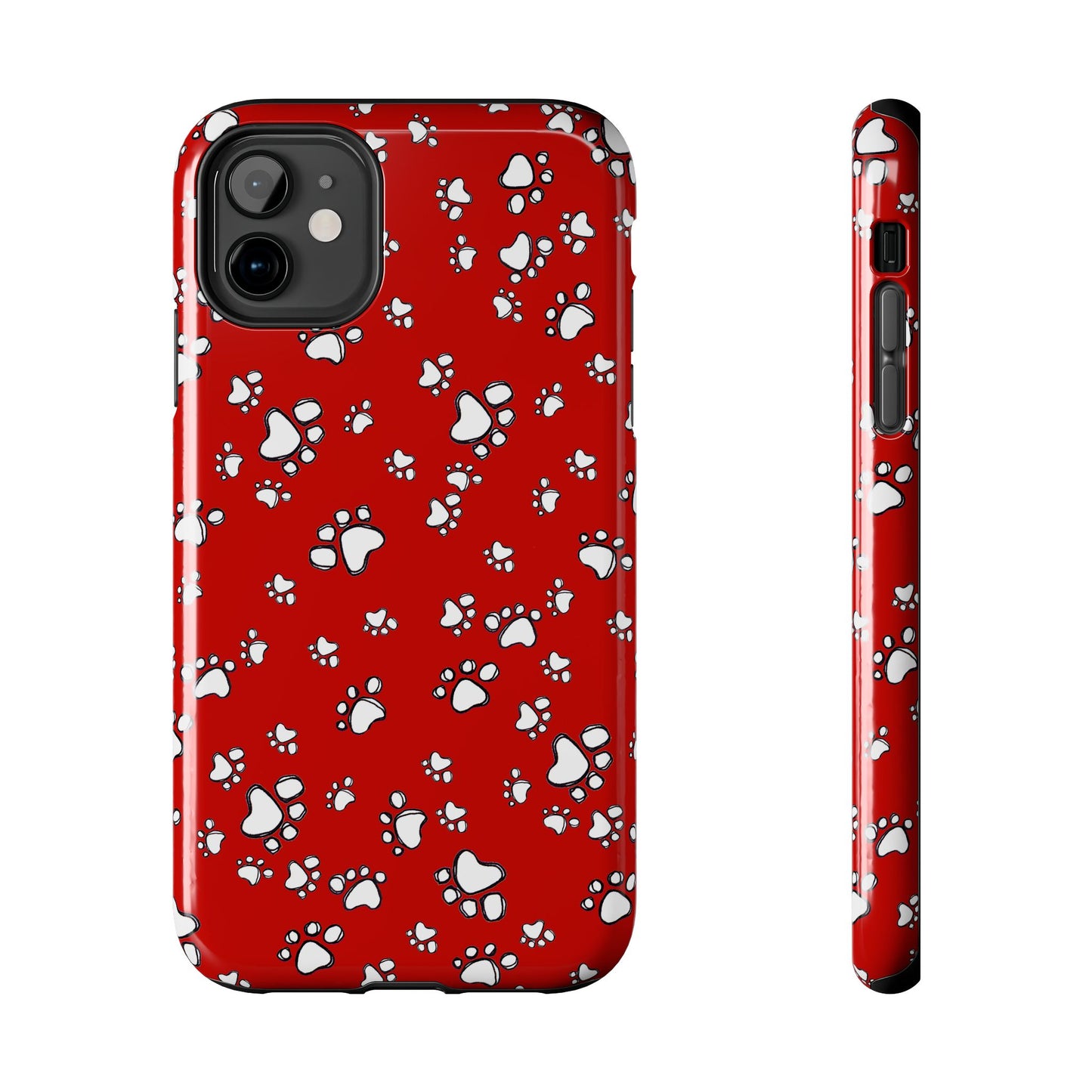 Paw Flakes Red Phone Case