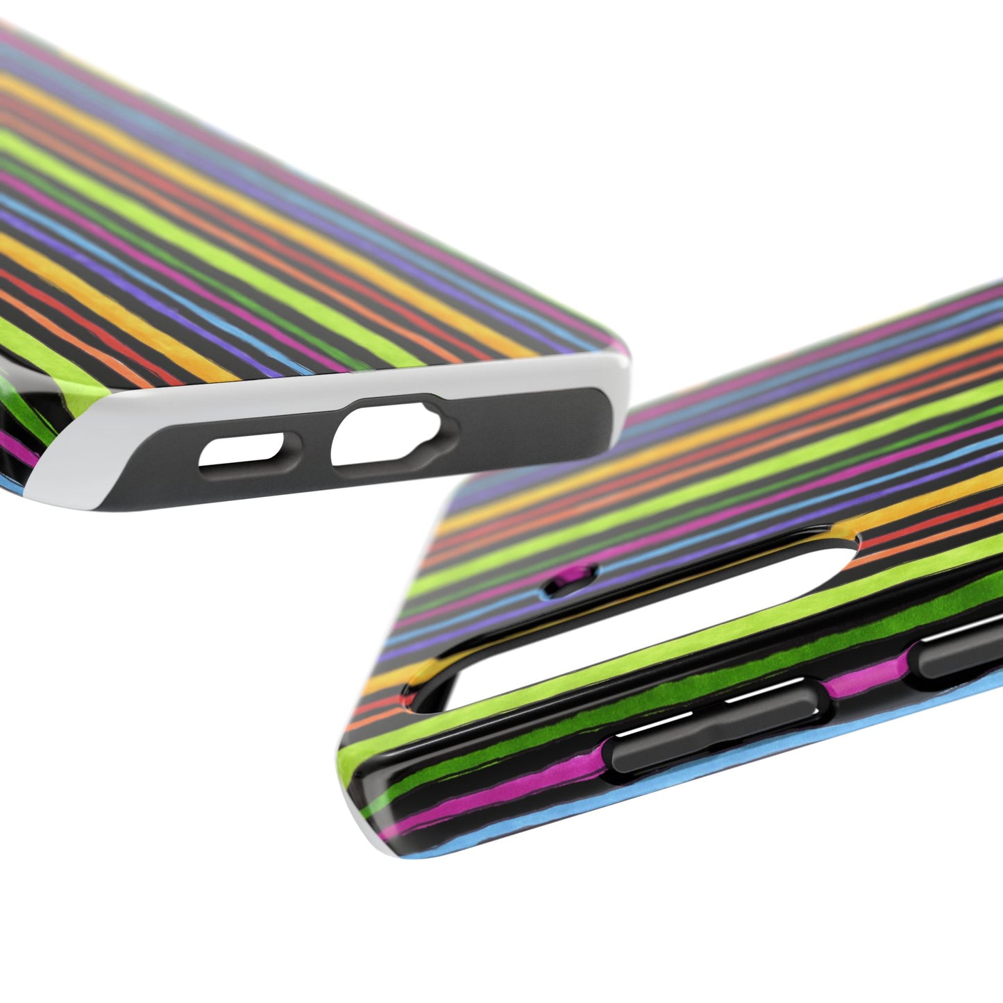Stripe Fancy Black Phone Case