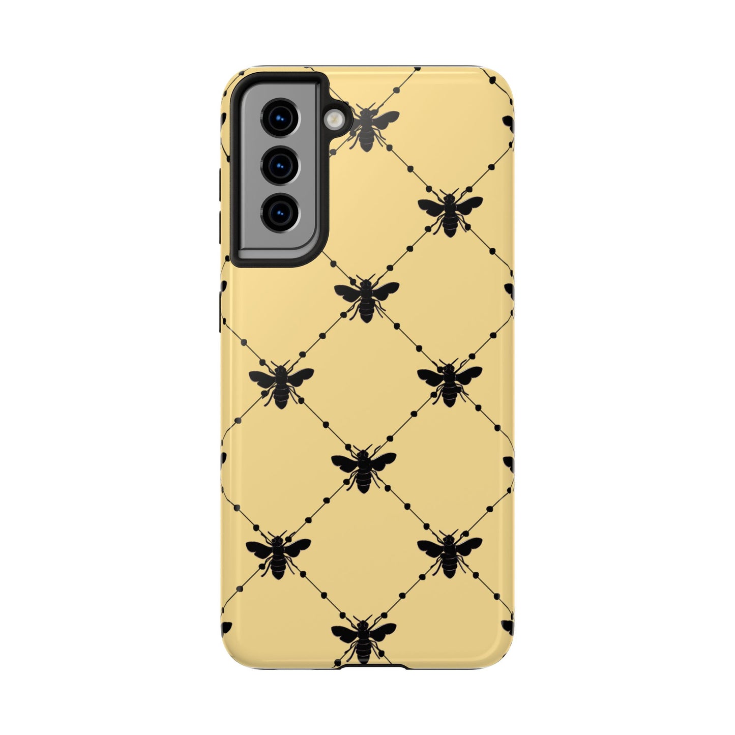 Beaded Bees Yellow Phone Case