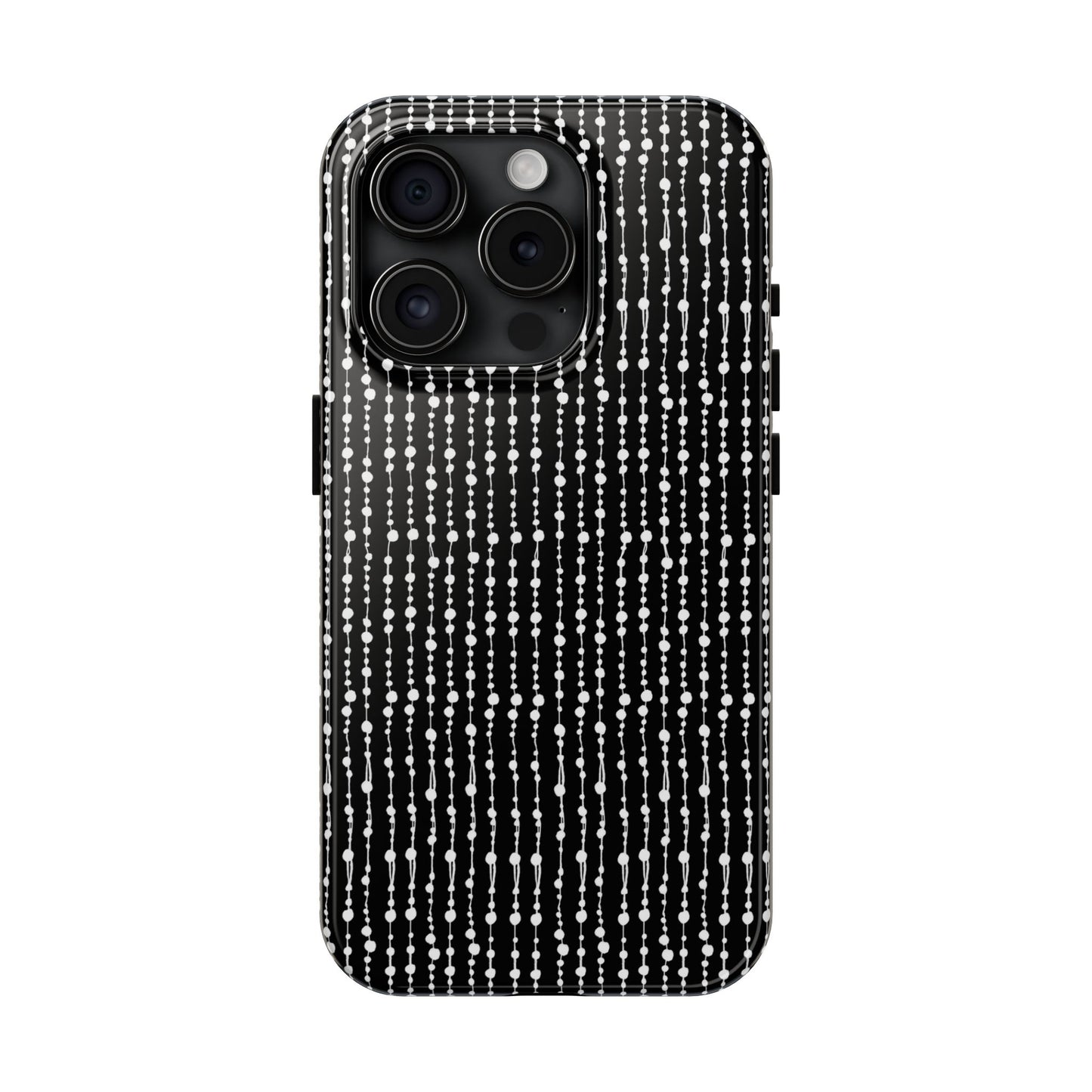 Beaded Curtain Black / White Phone Case