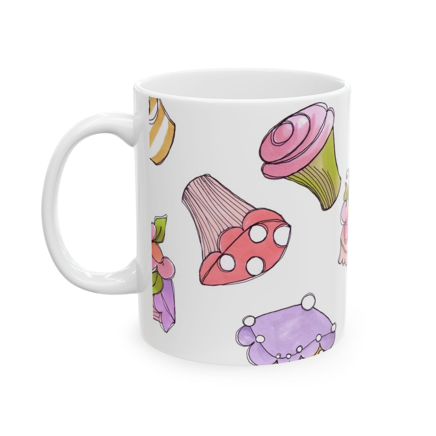 Cupcake Toss White Cup