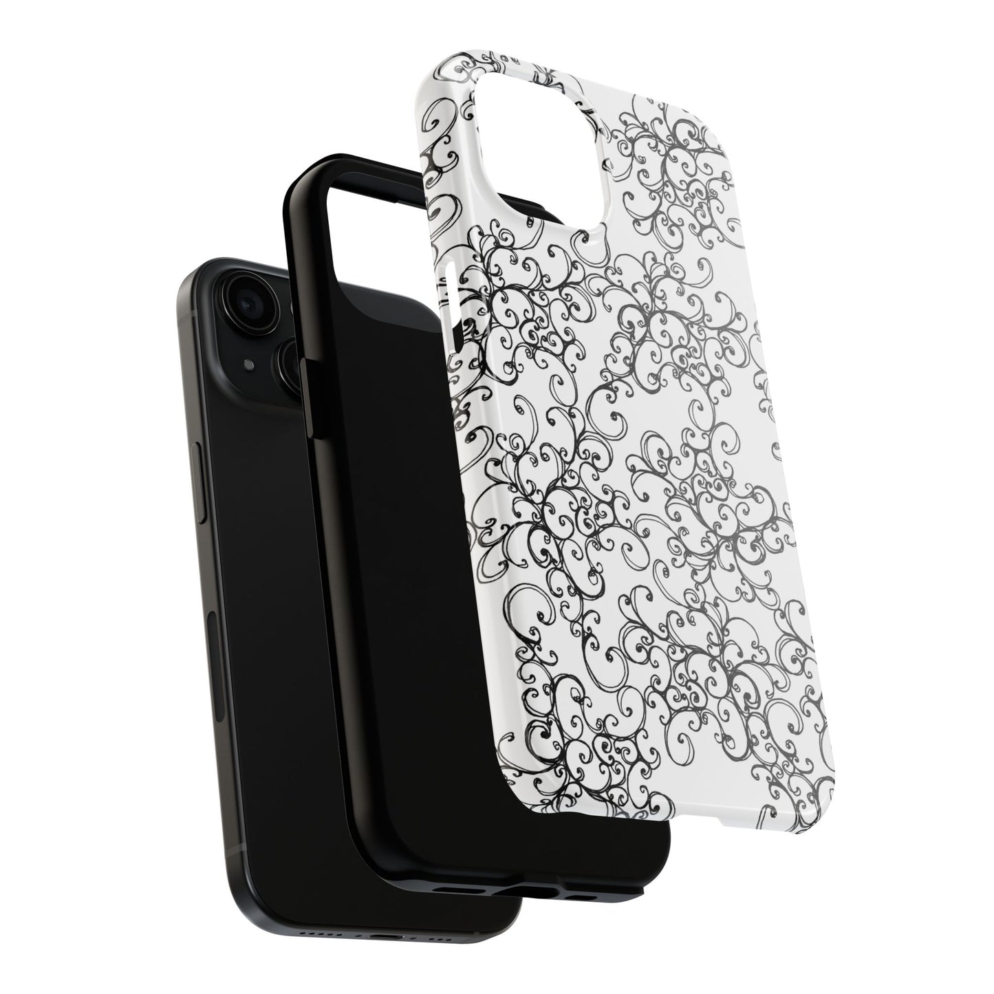 Poodle Scroll Phone Case