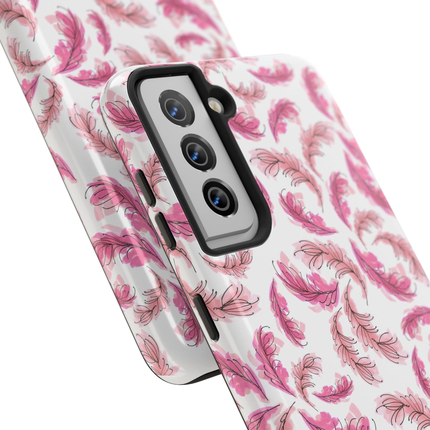 Flam Feathers White Phone Case