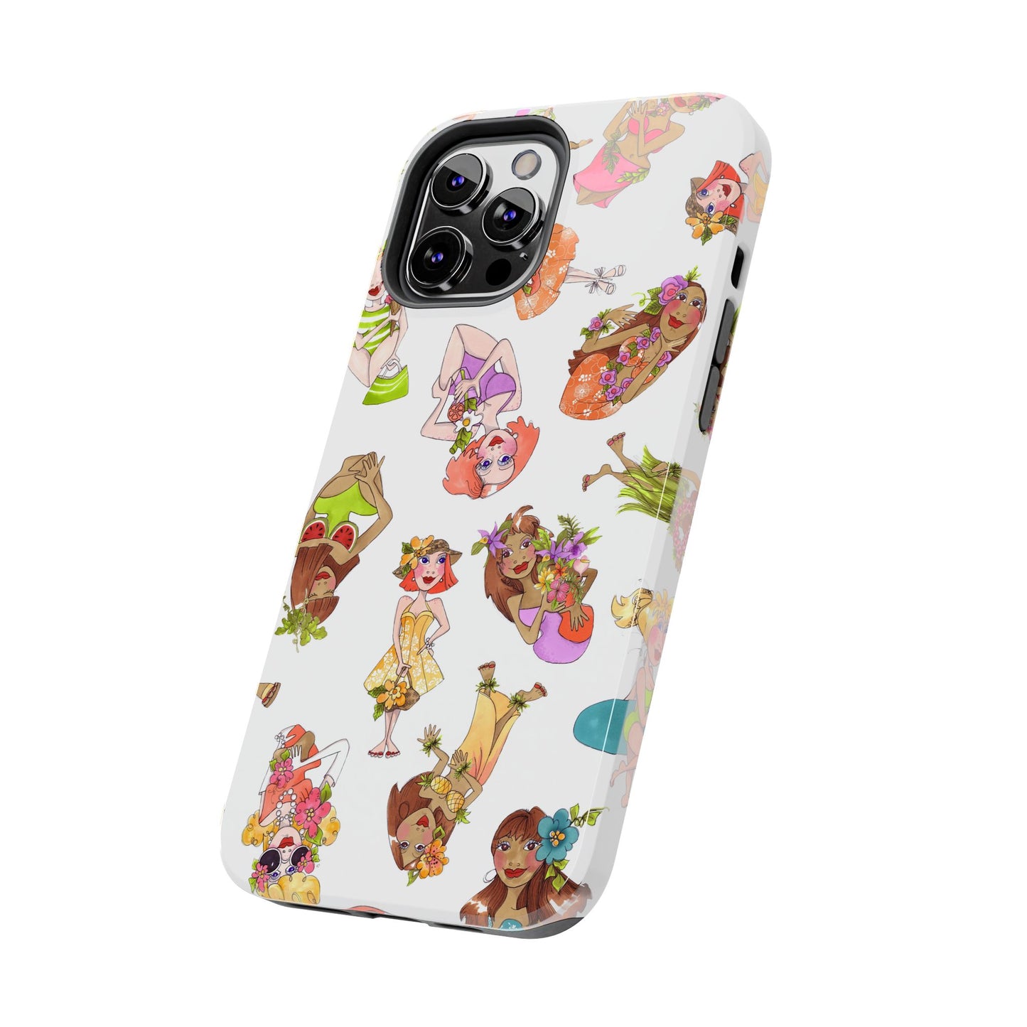 Island Toss White Phone Case