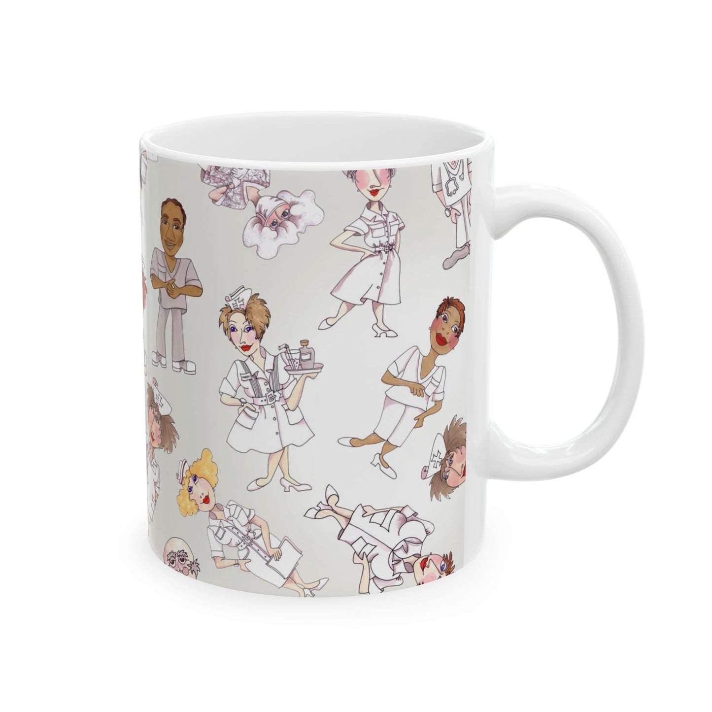 Tossed Nurses Gray Cup