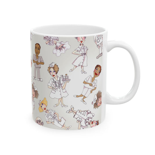 Tossed Nurses Gray Cup