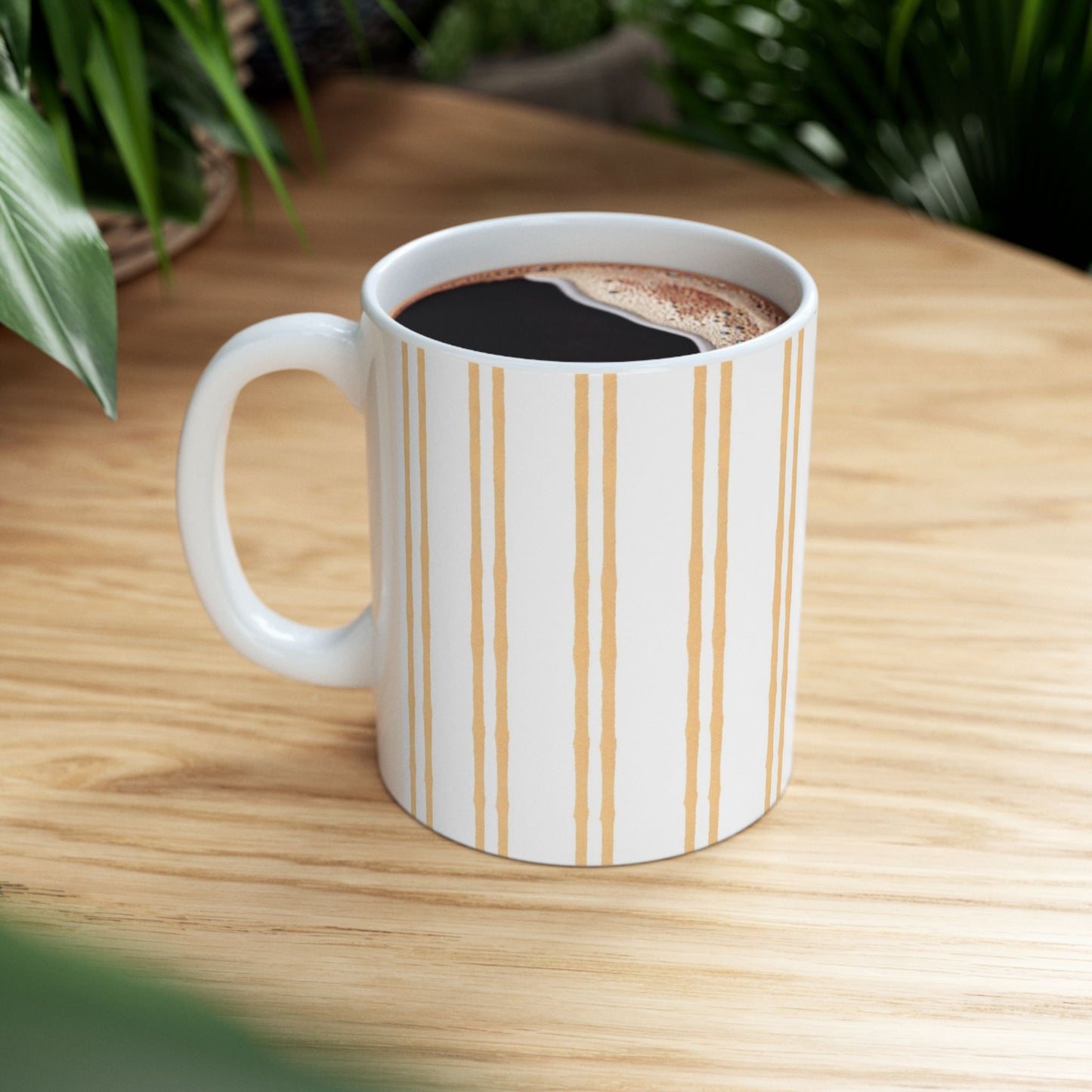 Double Stripe Yellow Cup