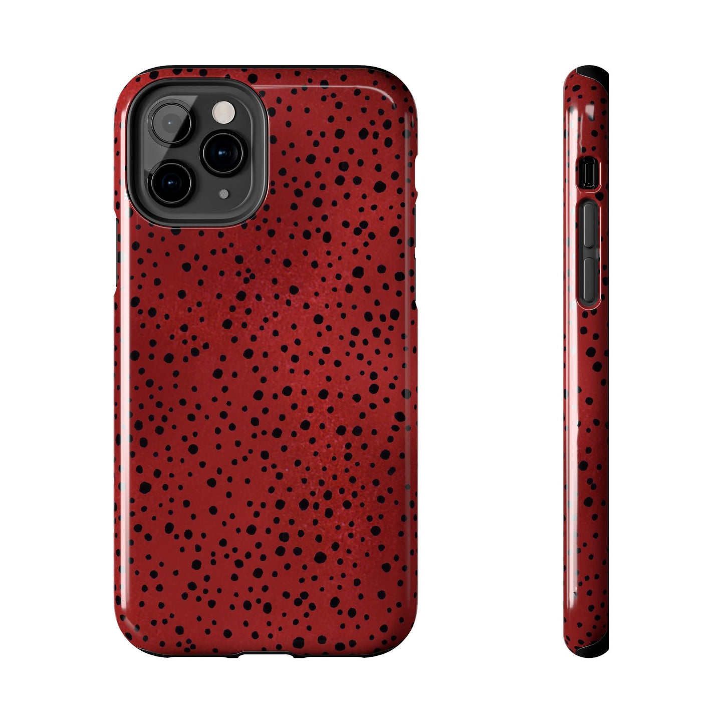 Pepper Dots Red / Black Phone Case