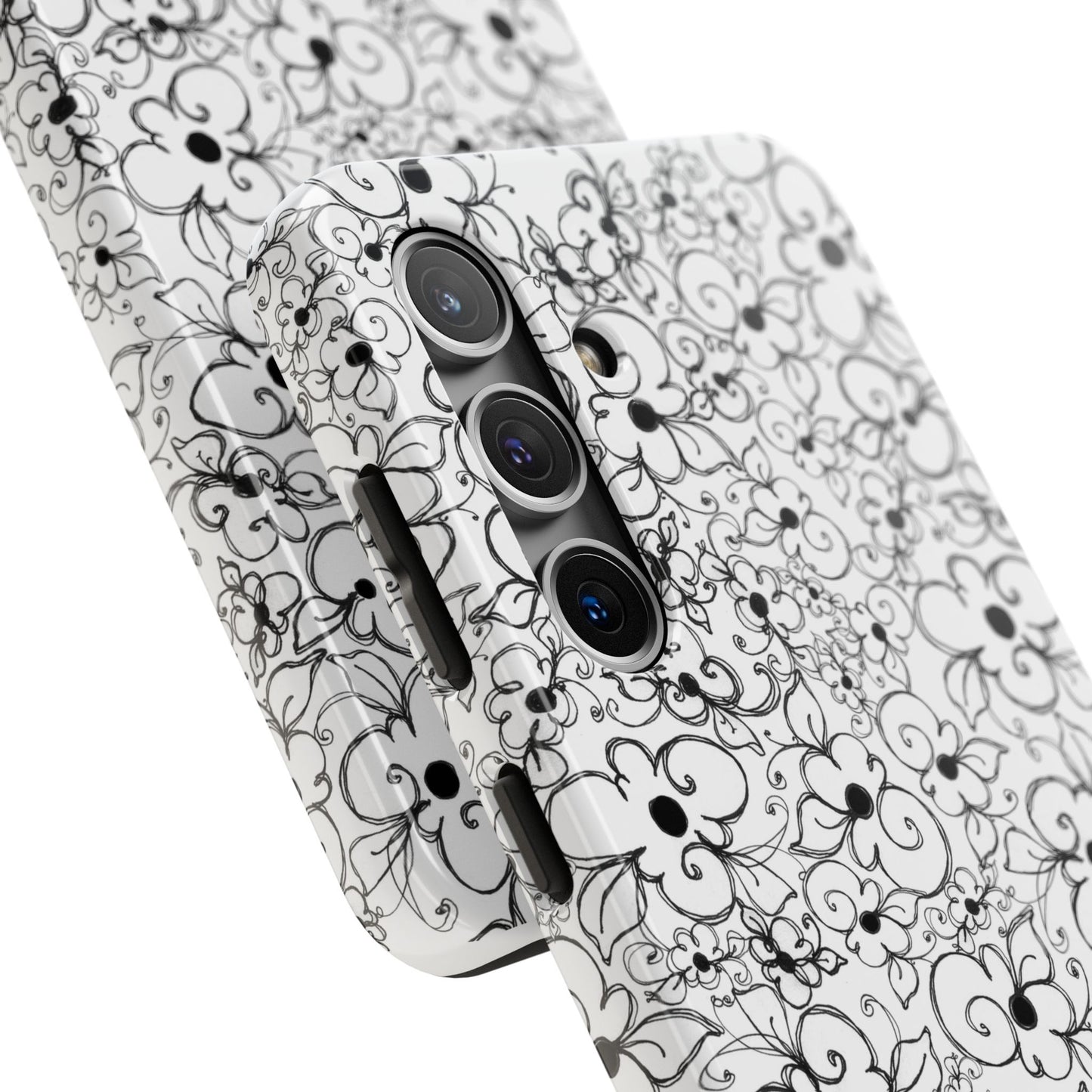 Dog Daisies White Phone Case