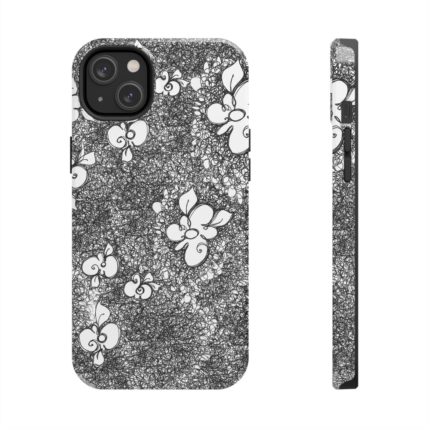Flower Scribbles Phone Case