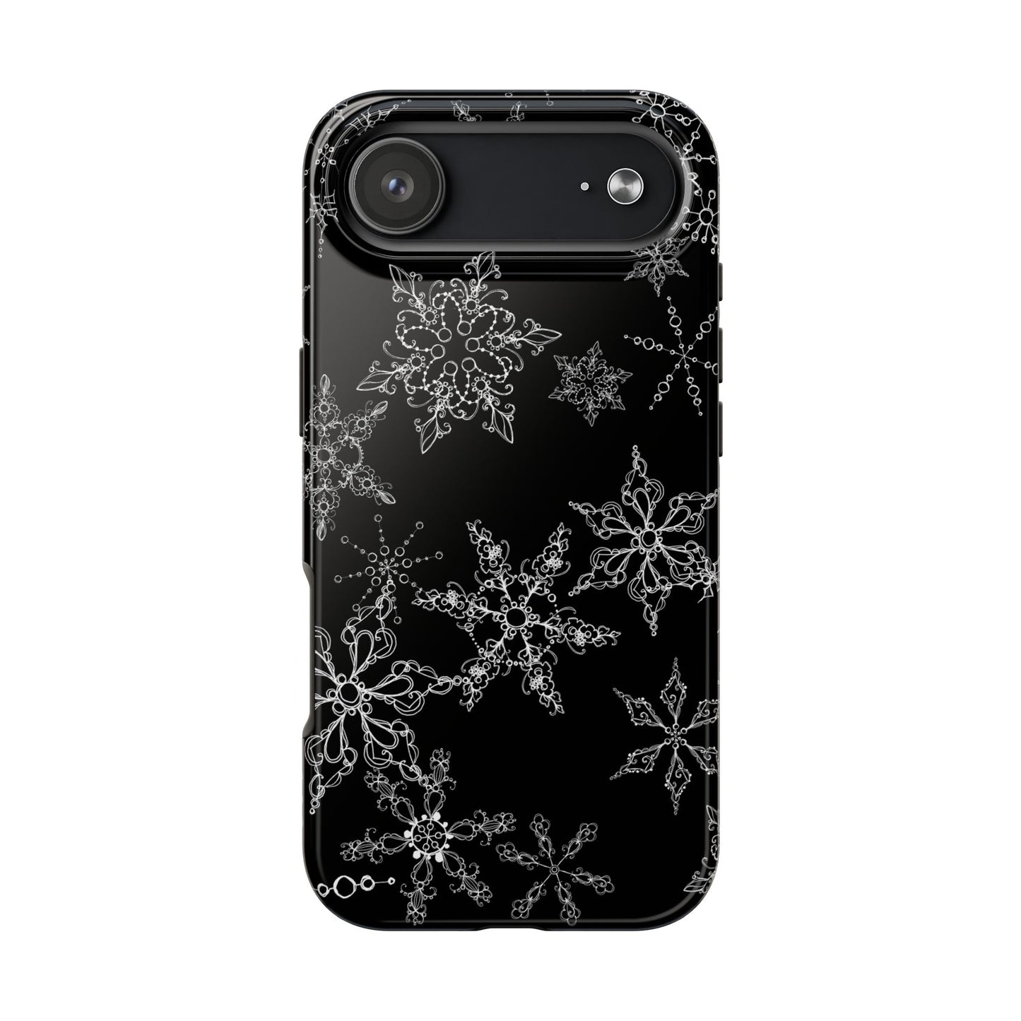 Random Flakes Black Phone Case