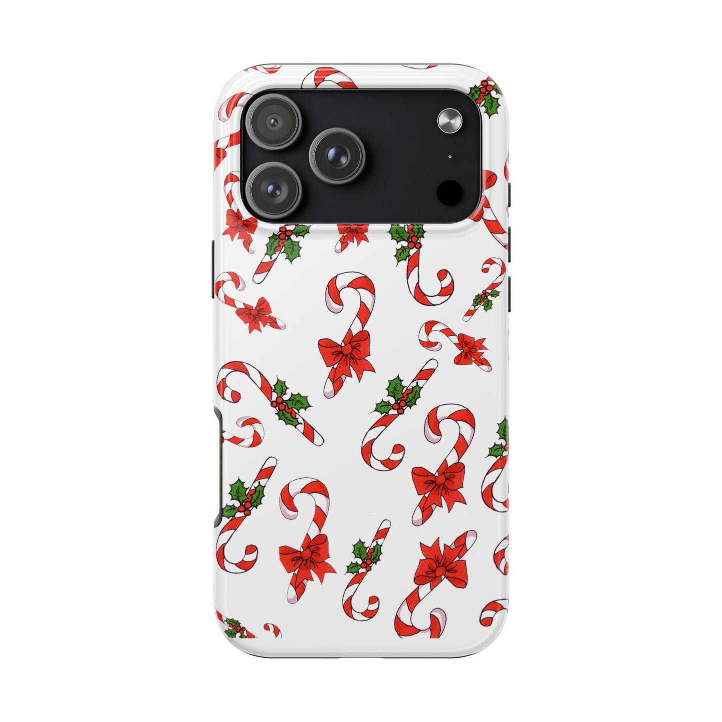Candy Cane Crowd White Phone Case