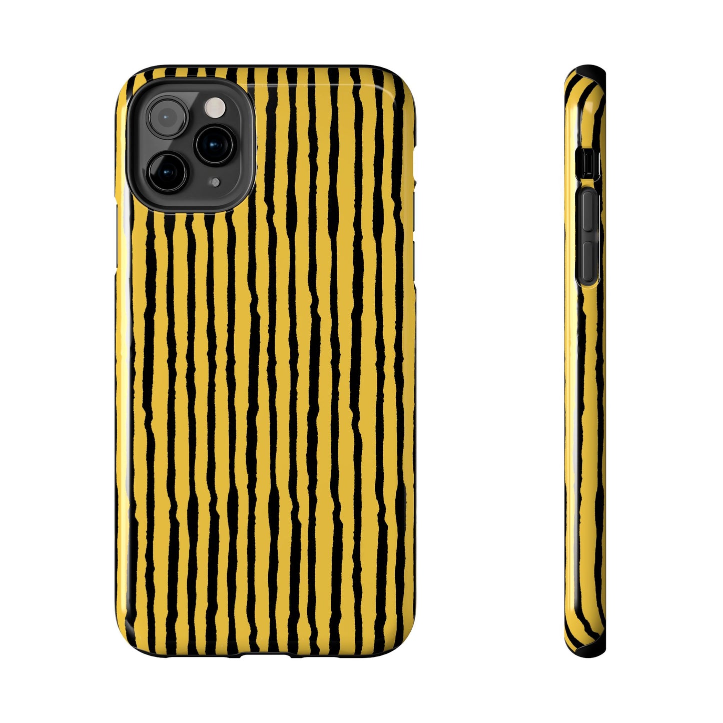 Sorta Stripe Yellow / Black Phone Case
