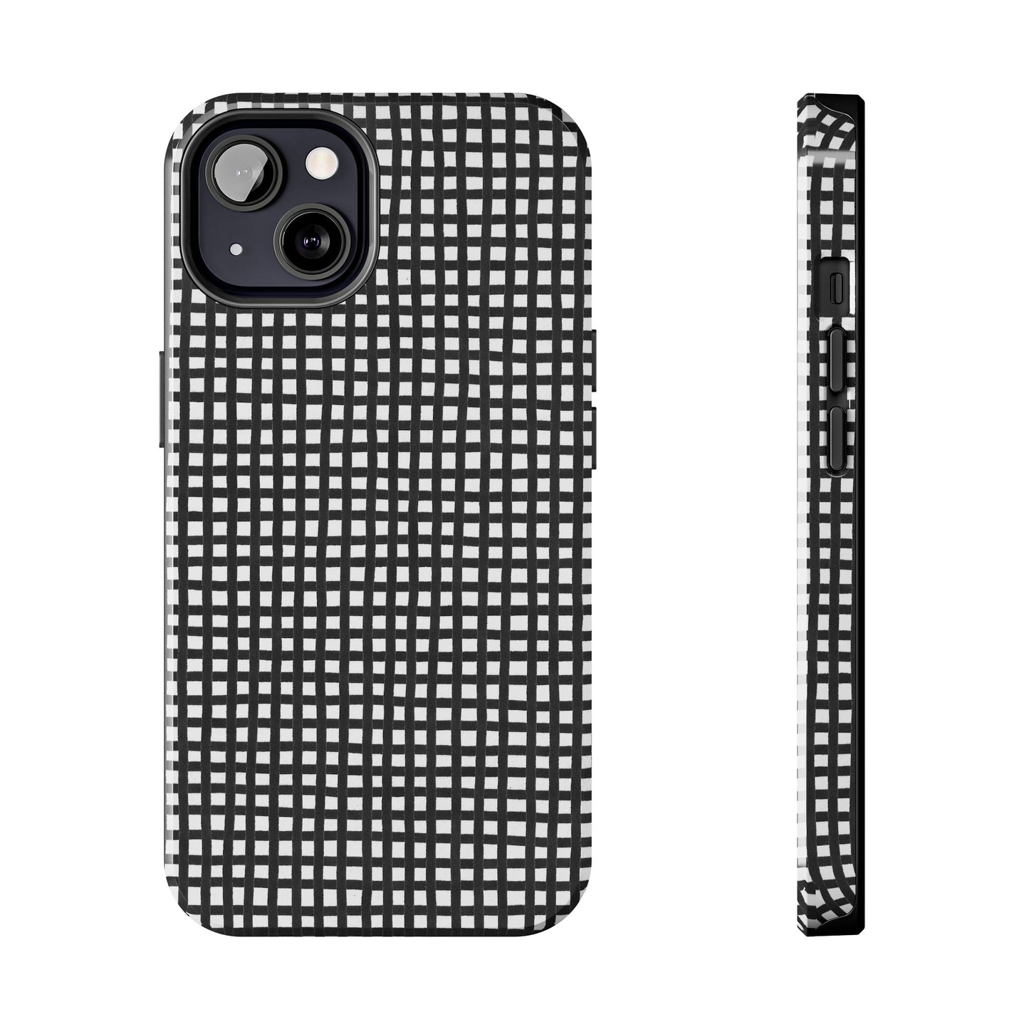 Chipper Check Black / White Phone Case