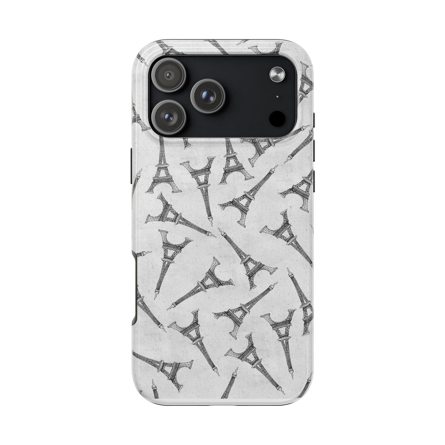 Eifelesque Silver Phone Case