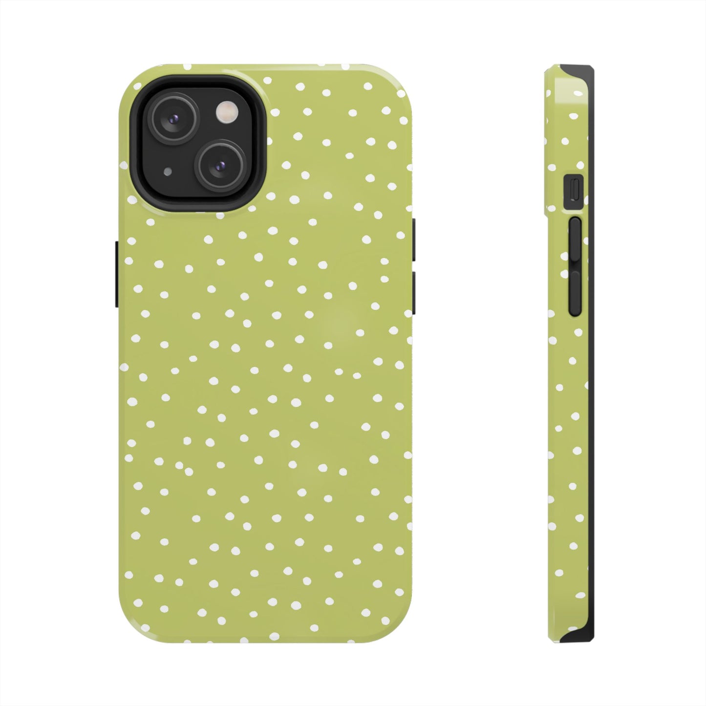 Dinky Dots Green / White Phone Case