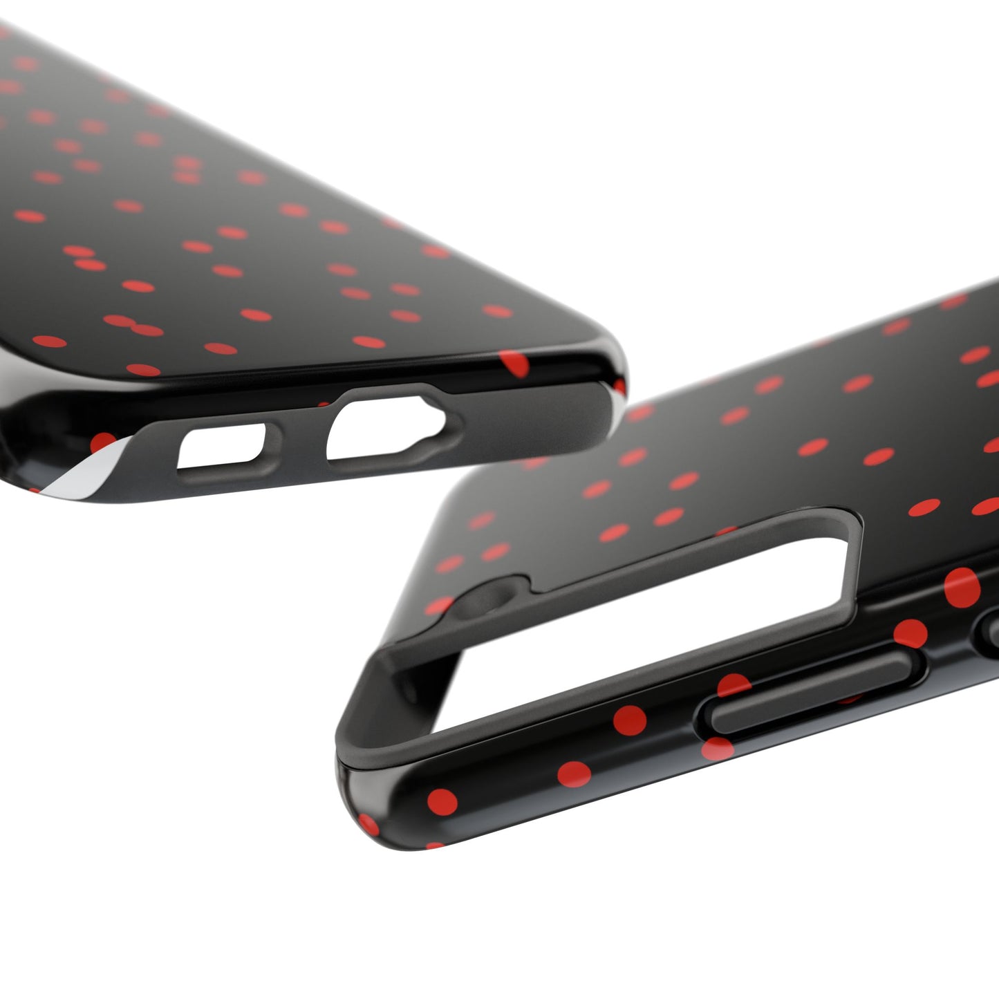 Space Dots Black / Red Phone Case