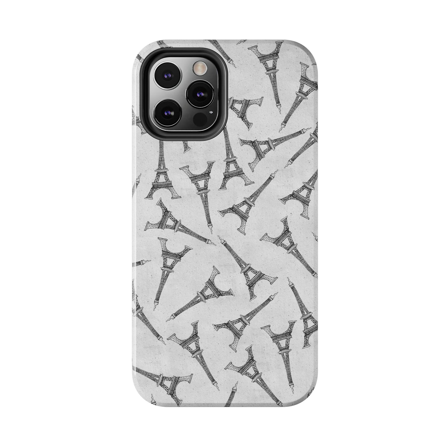 Eifelesque Silver Phone Case