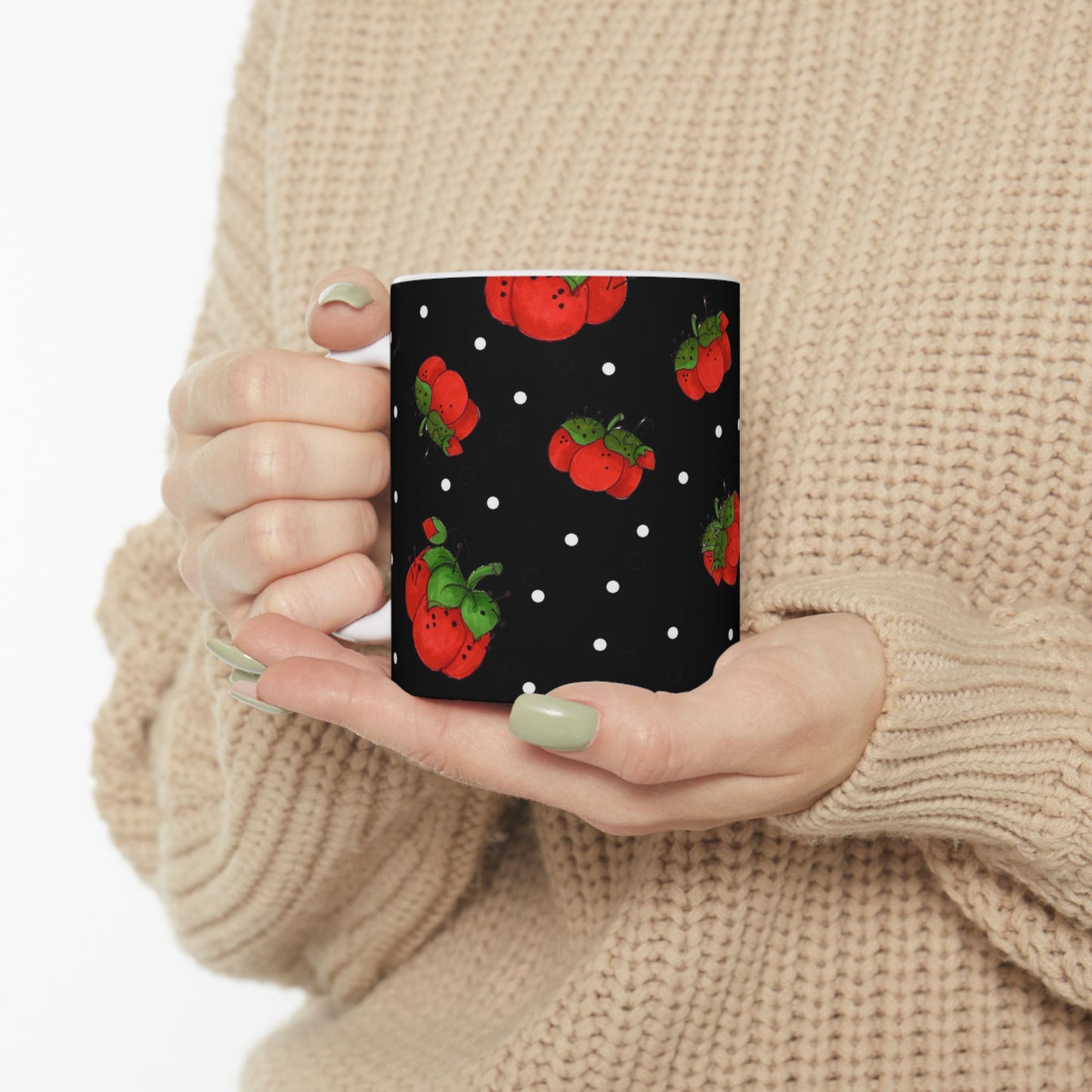 Pin Dots Black Cup