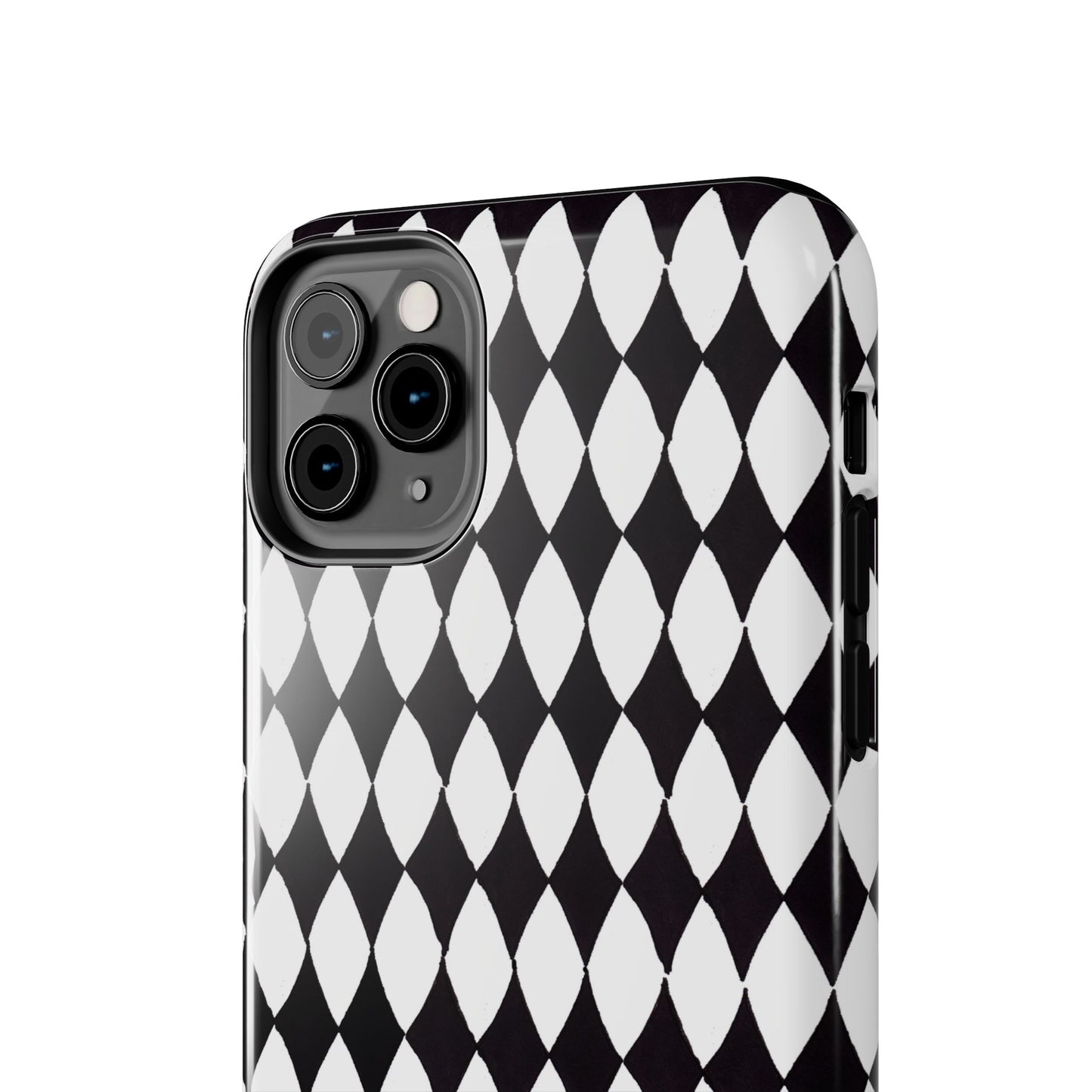 Diamond White / Black Phone Case